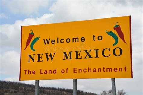Welcome To New Mexico Sign Stock Image Image Of Sign 41451457