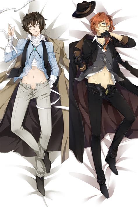 Japanese Anime Bungou Stray Dogs Atsushi Dazai Male Hugging Body Pillow