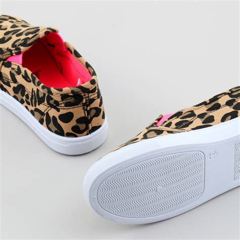 K D Infant Girls Leopard Print Shoes Brown Size 6 Big W