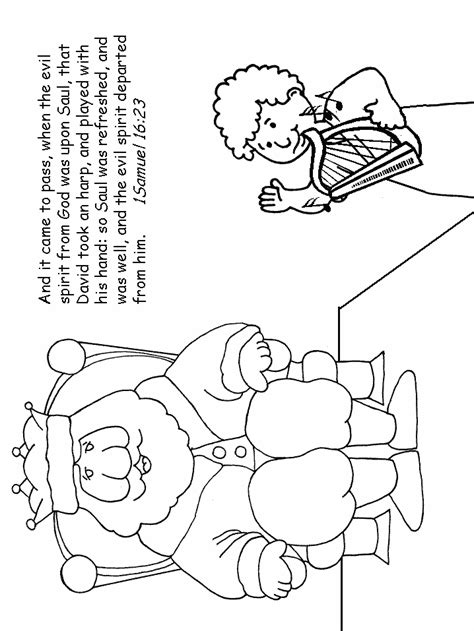 Top 15 preschool coloring pages: Printable David6 Bible Coloring Pages - Coloringpagebook.com