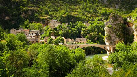 Die Schlucht Gorges Du Tarn Nationalpark Cevennen Region Languedoc