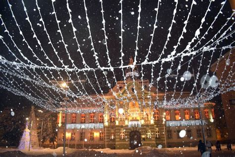 The Beauties Of Winter Nights In The City Of Zrenjanin Serbia