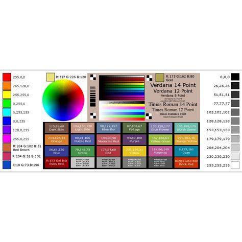 Sublimation Rgb Colour Palette Download