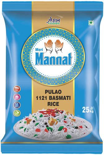 Meri Mannat White Pulao 1121 Basmati Rice 25 Kg With 12 Months Shelf