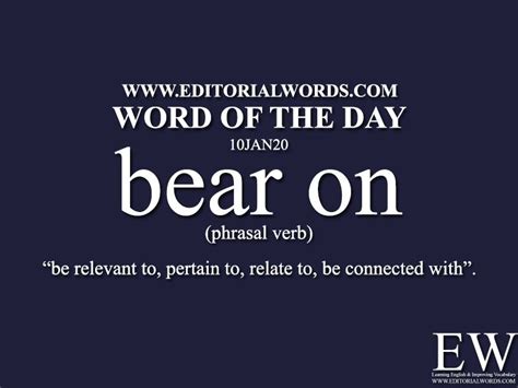 Word Of The Day 10jan20 English Phrases Sentences English Vocabulary