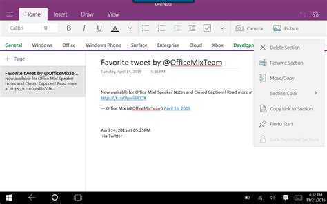Onenote Mobile Updated On Windows 10 Can Now Copymove Pages And