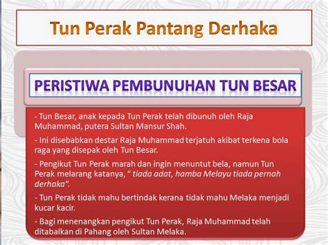 Misteri dandiar terkait dengan kerabat istana johor. MARI SELONGKAR SEJARAH !: UNIT 10 : TUN PERAK BENDAHARA ...