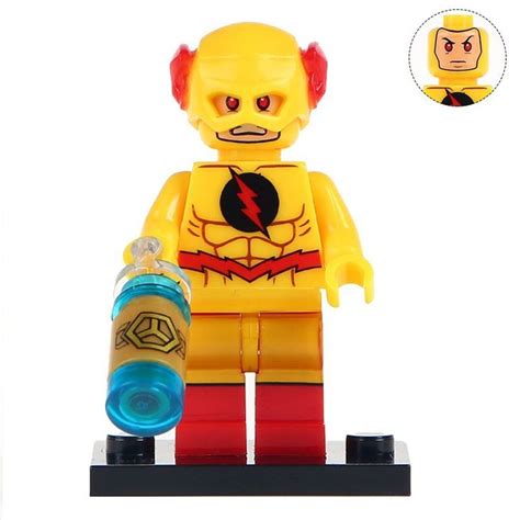Minifigure Yellow Reverse Flash Dc Comics Super Heroes Compatible Lego Building Blocks Toys