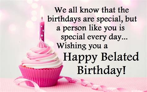 Belated Birthday Wishes, Greetings & Messages 2017 Images | Belated