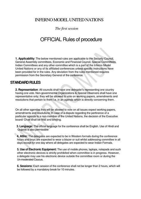 There should be proper synchronization among work activities so that delay situation cannot be occurred. Inferno mun rules & procedures by Inferno - Issuu