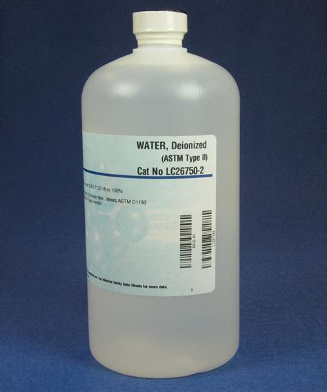 Water Deionized Astm Type Ii 200l