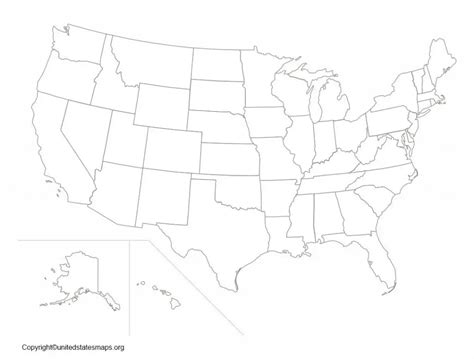 Printable Us Map Printable Map Of United States Of America