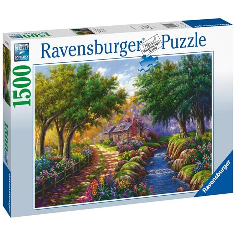Ravensburger Cottage By The River Jigsaw Puzzle 1500 Piece Ages 12