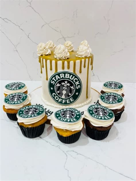 Starbucks Themed Cake And Cupcakes Rashmis Bakery