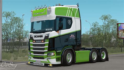 Transconr Skin For Scania Next Gen V10 Ets2 Euro Truck Simulator 2