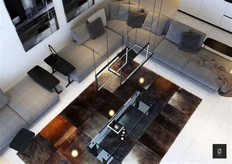 Modern living Room & Kitchen on Behance