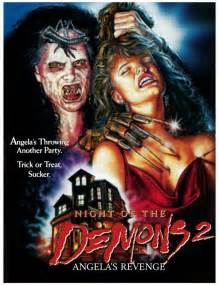 Night Of The Demons 2 Horror Movie Art Horror Movie Posters 90s