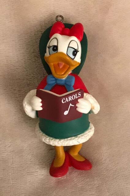 Daisy Duck Singing Carols Disney Character Christmas Ornament From