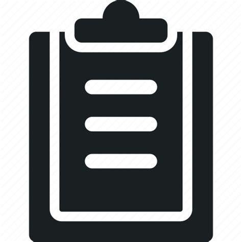 Paste Clipboard Document Paperwork Sheet Task Icon Download On