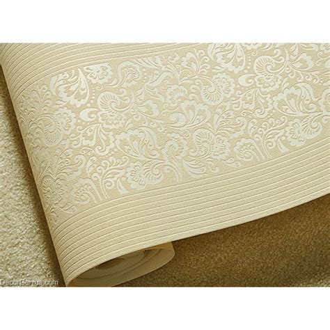 Wedding Wallpaper Lt Gold Flower Stripe 3d Design Home