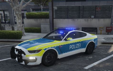 German Polizei Mustang Gt R Skin New Handling Fivem