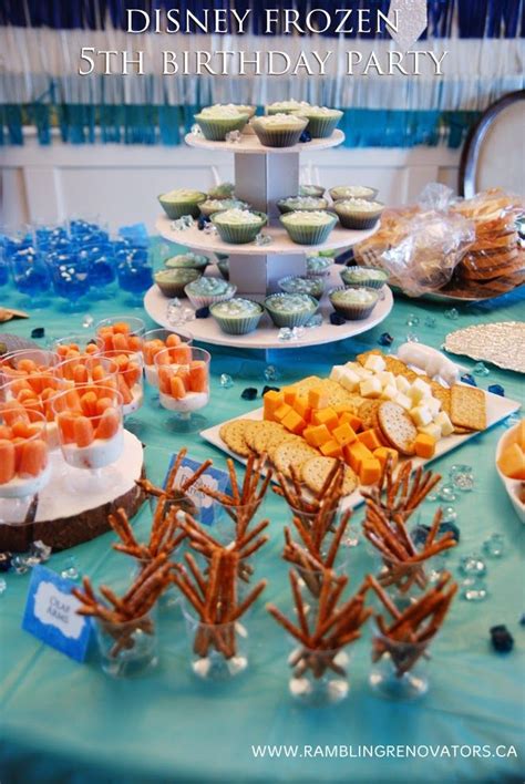 Rambling Renovators 30 Frozen Birthday Party Ideas Frozen Birthday Party Food Disney Frozen