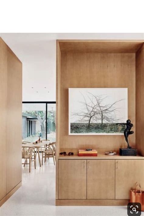 Dining wall across from table built in to match kitchen | Mid century