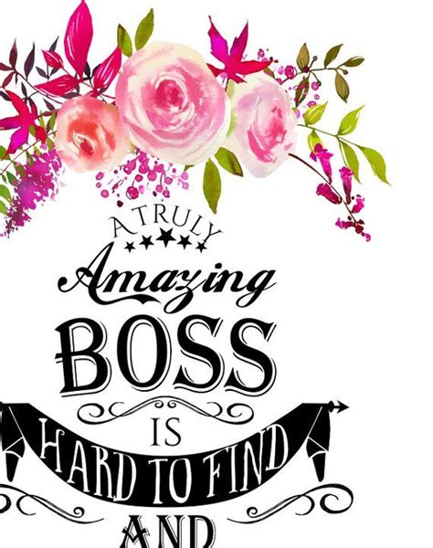 Floral Boss Appreciation Day Boss Week Boss Card Digital Boss Thank
