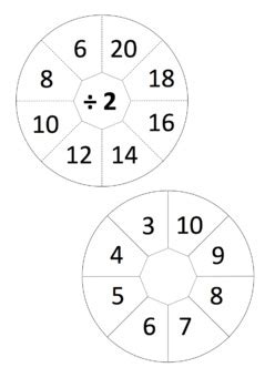 multiplication  division fact pop  wheels