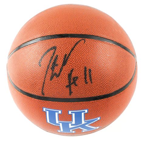 John Wall Signed Kentucky Wildcats Logo Basketball Beckett Coa