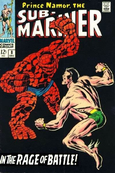 Namor Vs The Thing Marvel Comics Covers Marvel Comic Books Sub Mariner