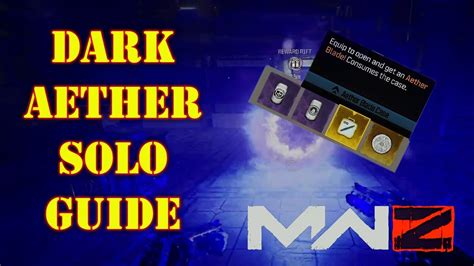Dark Aether Solo Guide Modern Warfare Zombies Youtube