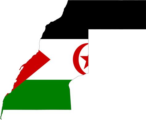 Western Sahara Flag Map Clipart Full Size Clipart 5303330 Pinclipart