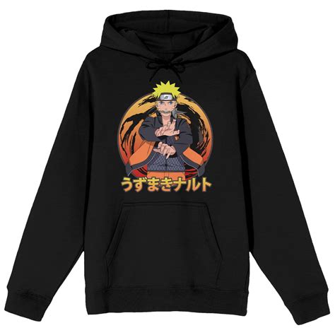 Naruto Shippuden Naruto Uzumaki Mens Black Sweatshirt Xxl