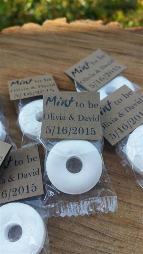 100 Mint To Be Wedding Favors Rustic Wedding By Tagitwithlove