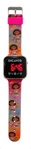 Reloj Encanto Led Watch Color De La Correa Lila Color Del Bisel Plata