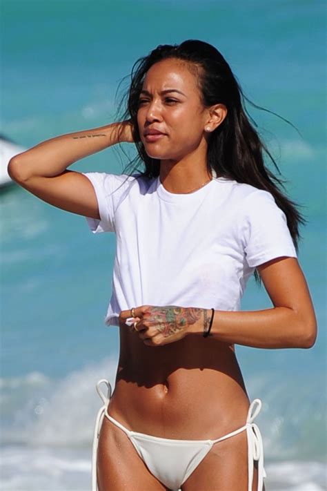 KARRUECHE TRAN In Bikini On The Beach In Miami HawtCelebs