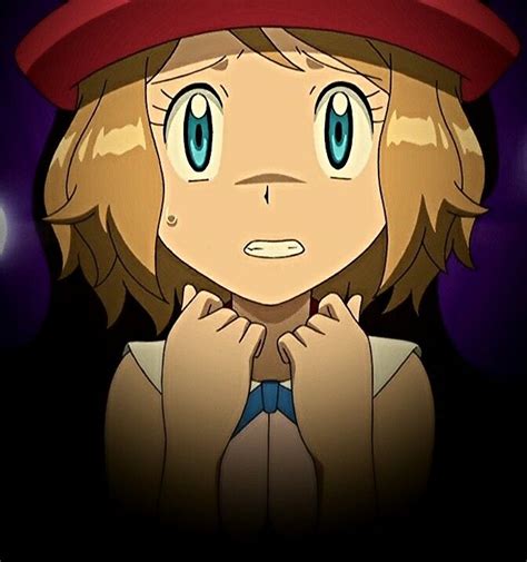 Serena Gets Scared Face Expression In Pokémon Xy Episode Scary