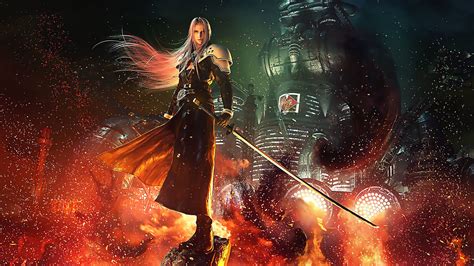 Final Fantasy 7 Remake Sephiroth 4k Wallpaper Syanart Station Final