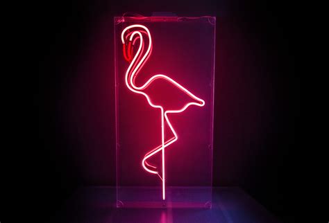 Neon Pink Flamingo Hire Kemp London Bespoke Neon Signs And Prop Hire