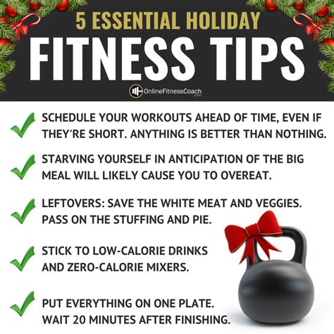 5 essential holiday fitness tips online fitness coach