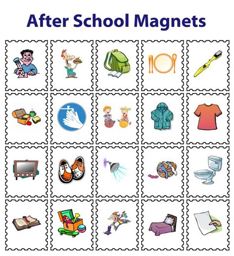 Make A Magnetic Checklist For Your Kids After School Checklist