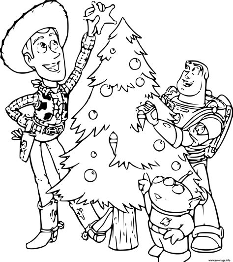 Coloriage Toy Story Noel Jecolorie Com
