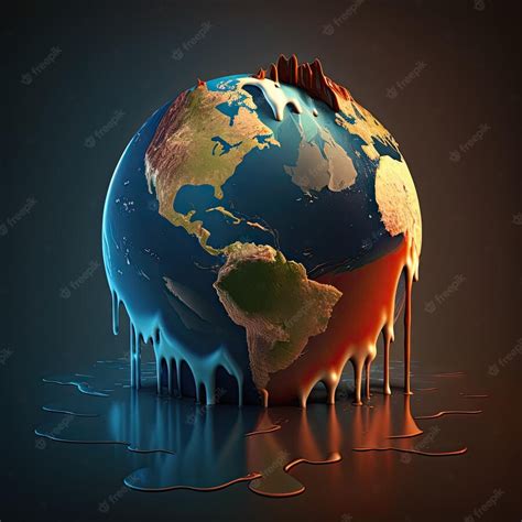 Premium Photo Climate Change Global Warming Concept Planet Earth Has