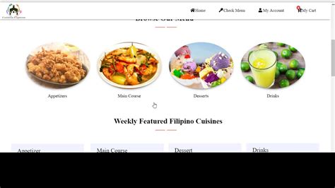 Online Food Ordering System Html Css Mysql Php Youtube