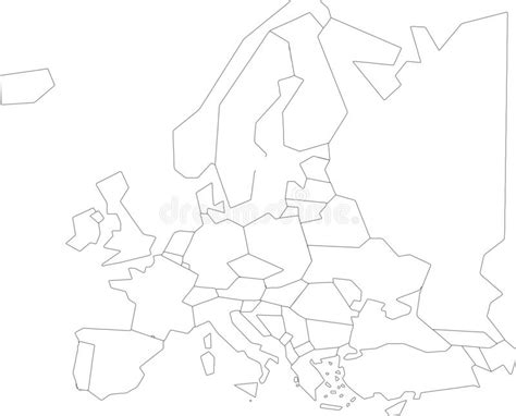 Outline Map Europe Stock Illustrations 58874 Outline Map Europe