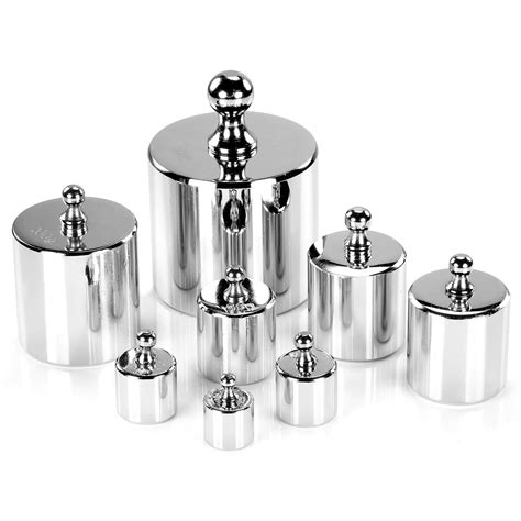 Neewer 8 Pieces 1000 Gram Pure Stainless Steel Calibration Weight Set