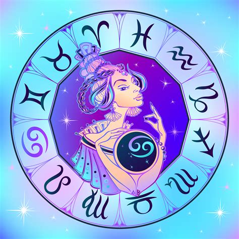 Each of the twelve zodiac signs corresponding to the 12 segments is also associated with an animal as well as one of the elements (fire, water, earth, and air). Zodiac sign Cancer beautiful girl. Horoscope. Astrology ...