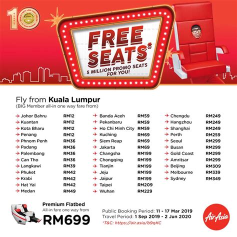 Valid until 22 mar 2020. AirAsia Free Seats Promo March 2019 - Coupon Malaysia ...