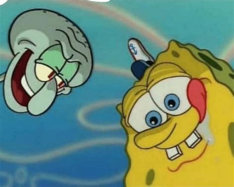 Squidward And Spongebob Meme